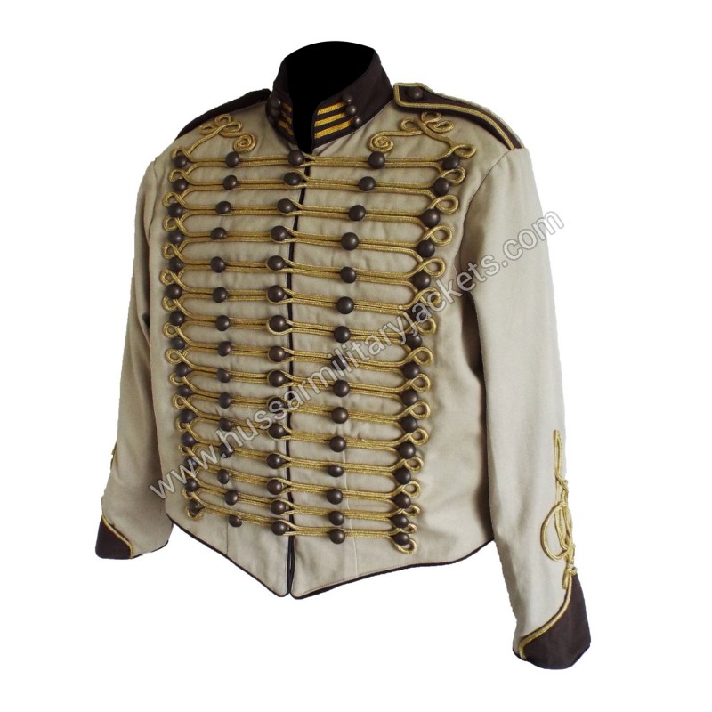 Hussar Twill Marching Band Jacket Black