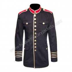 New Off White 50s Majorette Handmade Military Marching Band Uniform Jacket, Steampunk Admiral Uniform Hussar Jacket, Lancer Officer Jacket