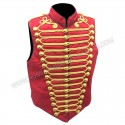 Military Army Main Body Red Wool With Gold Braiding Waistcoat