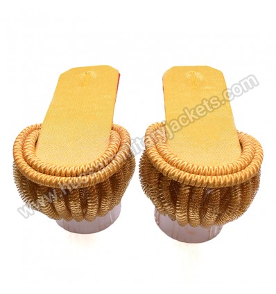 Gold Bullion Shoulders/Epaulette Pair Bullion Frings