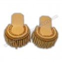 SHOULDER EPAULETTES GOLD BULLION BOARD WITH HEAVY GOLD FRINGE