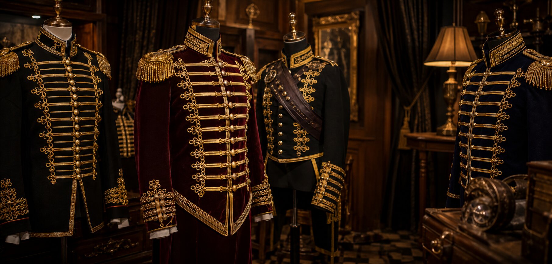 Steampunk and hussar costume jackets manufacturer